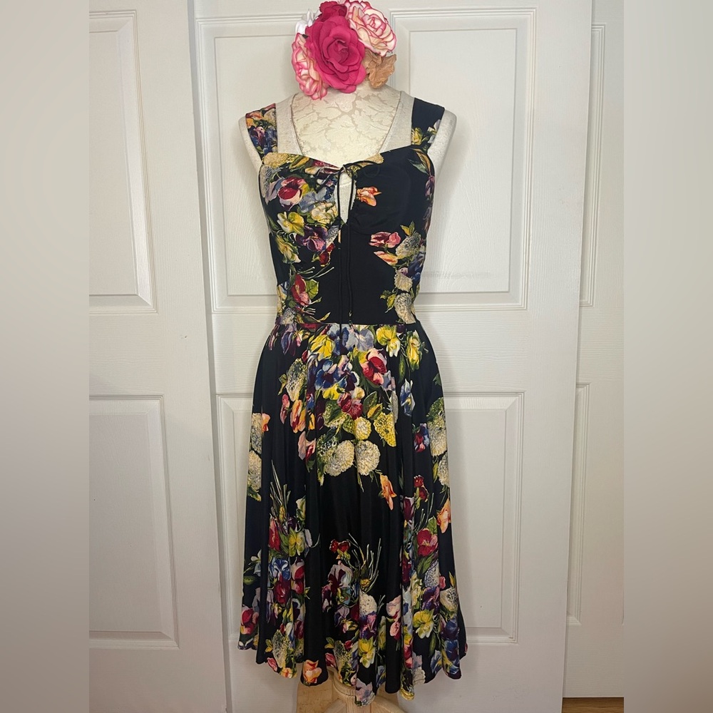 Trashy Diva Black Floral Midi Dress